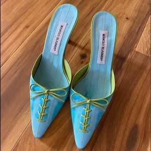 Manolo Blahnik sport slide